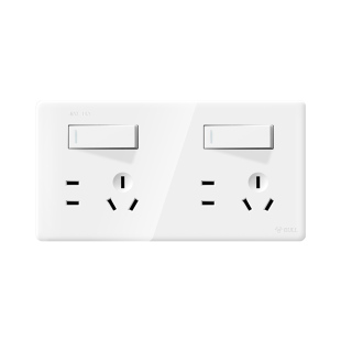 公牛插座开关面板86型墙壁多孔带一开关双联二三插连体10a墙插G28