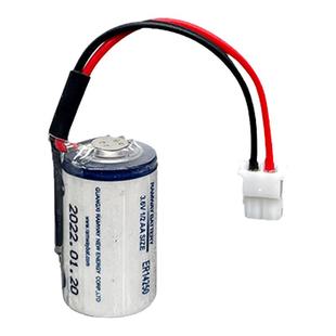 ER14250台达1/2AA锂电池PLC仪器睿仪表3.6V探头ETC编程1200毫安奕