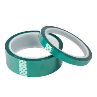 高粘绿色PET耐高温胶带线路板电镀喷涂烤漆无痕遮蔽绝缘胶膜包邮