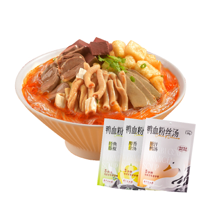 日期新鲜当天发货鸭血粉丝汤