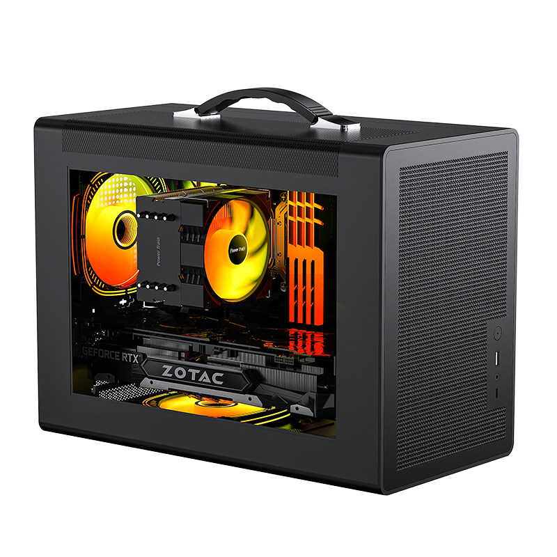 未知玩家P60手提式MATX紧凑型ITX台式机TypeC游戏MINI小电脑机箱