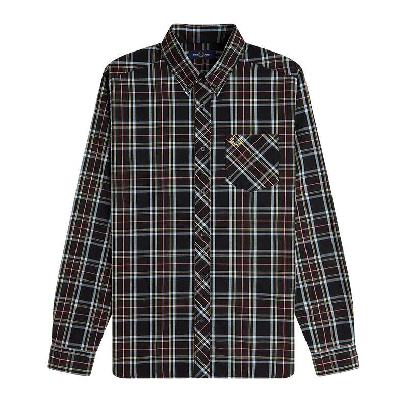 FREDPERRY格纹衬衫复古英伦风