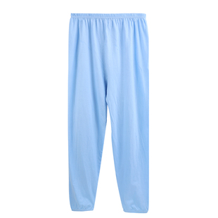 2件 超薄款纯棉宽松空调房防风学生睡裤男青少年大码家居裤秋裤夏