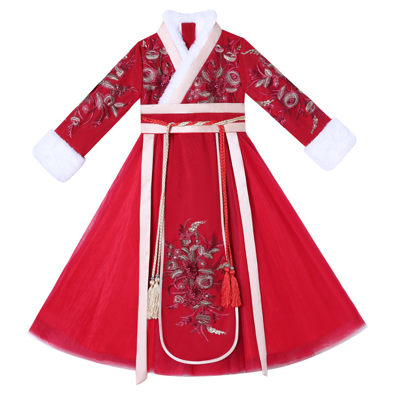 汉服斗篷女童加厚冬季儿童披风