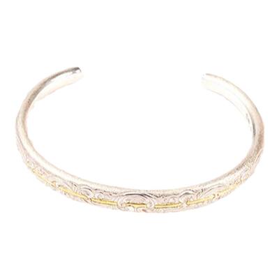 【联名限量】PLAGUE DOCTOR 瘟疫医生Pd联名限量海浪唐草金线手镯