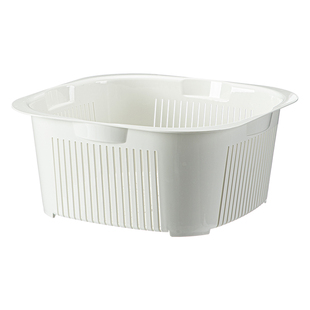 霜山洗菜盆沥水篮家用厨房多层洗水果淘米可叠加菜篮子洗碗机可用