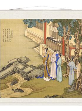 挂画斗方山水画一品山水美协