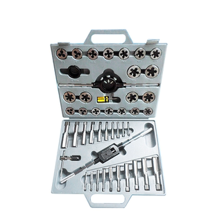 杭工杭刃丝锥板牙套装45PC公制M6-24手用丝攻板牙组合套装110件套