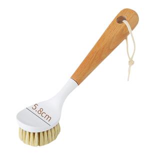 榉木长柄洗锅刷厨房刷锅神器不粘锅去污清洁锅刷多功能家用小刷子