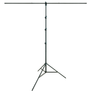 Linco Zenith 2x2.8米T型背景架可调角度主播直播间绿幕柔光灯架摄影支架拍照背景布挂布照相馆加粗管三脚架