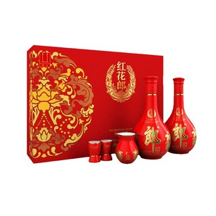 【节日礼盒】郎酒红花郎10双瓶礼盒53度500mL*2瓶酱香型白酒喜宴