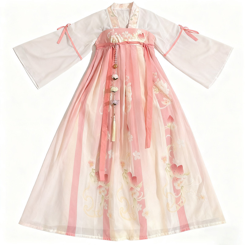 齐胸裙唐制清新上衣对襟汉服襦