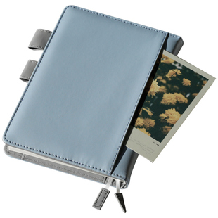 日记本手帐本精致自填式日程本计划本空白方格本子复古旅行日系手账本简约女生时间轴笔记本子中佳一日一页