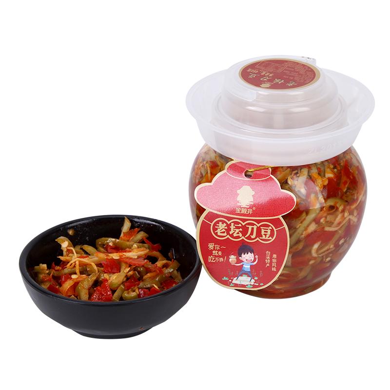 剁椒刀豆湖南特产坛子腊八豆