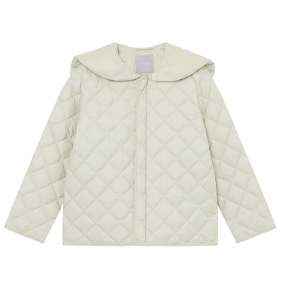 erdosKIDS 鄂尔多斯童装25秋冬新品拉链宽松女童白鹅绒保暖羽绒服