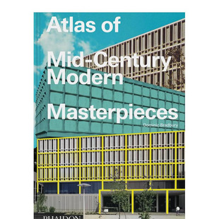 【预售】世纪中期现代建筑杰作图集 柯布西耶 赖特 密斯范德罗 Atlas of Mid-Century Modern Masterpieces 英文设计正版进口书
