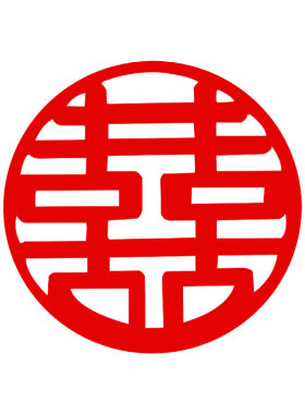新娘陪嫁行李箱喜字贴蝴蝶结布置