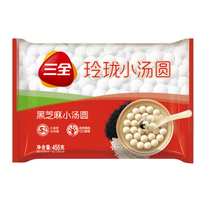 三全玲珑小汤圆黑芝麻馅花生馅