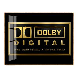 影音标志识杜比装饰画个性创意DTS音效工作室电影家庭院墙壁挂画