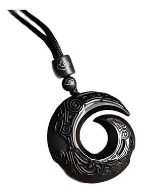 天然黑曜石吊坠系列情侣礼物