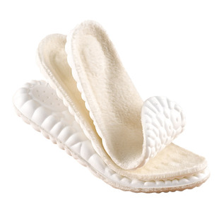 雪地靴毛绒保暖棉鞋垫女新款冬季加绒加厚足弓支撑增高羊毛不累脚