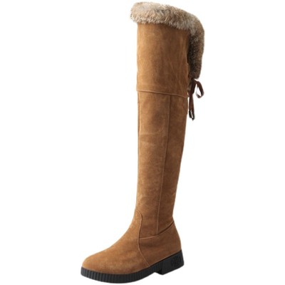 冬季雪地靴加厚加绒长筒靴