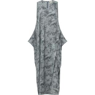 COCOBELLA扎染印花纸片人背心裙女春夏通勤休闲无袖连衣裙FR0035