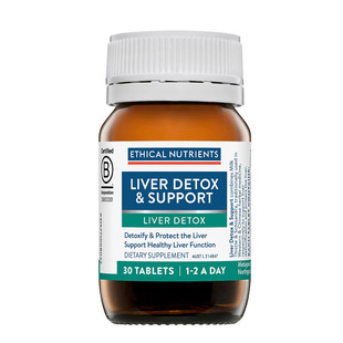 澳洲直邮 Ethical Nutrients Liver Detox 肝保养拍毒片30粒