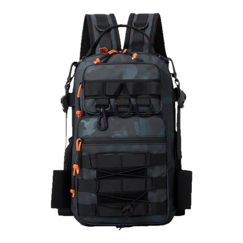 战术户外路亚包迷彩外悬挂垂钓包