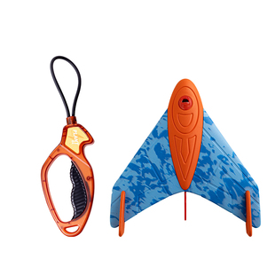 儿童泡沫手抛飞机户外玩具软可回旋宝宝弹射手拉飞盘小朋友亲子男