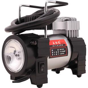 嘉西德12V车载充气泵便携式轮胎打气泵汽车用金属打气机家车两用