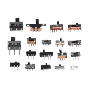拨动开关单排直插贴片卧式小微型电源滑动档位波动波段2/3档3/4脚