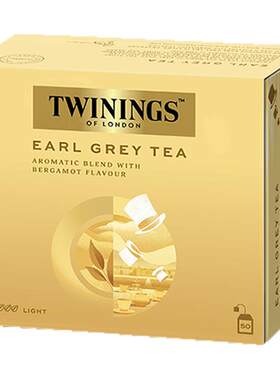 twinings川宁进口豪门伯爵红茶粉烘焙瑞士卷用袋泡茶奶茶专用50片