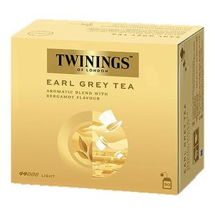 twinings川宁进口豪门伯爵红茶粉烘焙瑞士卷用袋泡茶奶茶专用50片