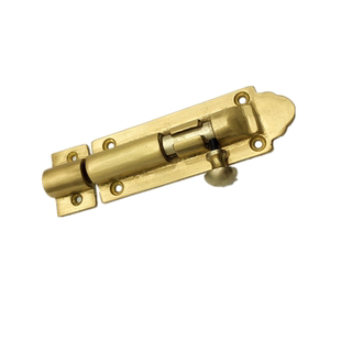 中式纯铜插销仿古黄铜门插销木门老式复古插销窗户门锁门拴铜插销