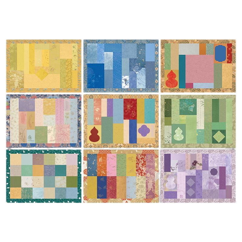 景阳阁拼接书笺蜡染砑光微喷软卡纸小楷书法作品纸A4软卡宣纸加厚半生熟书法信笺纸微喷宣纸空白卡纸小品纸