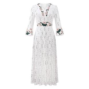 名兰世家平时聚会礼服裙妈妈宴会日常可穿蕾丝连衣裙高端轻奢小众