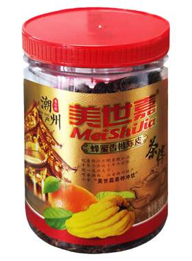 美世嘉蜂蜜老香橼陈皮瓶装九制老香黄8090后童年怀旧零食小吃