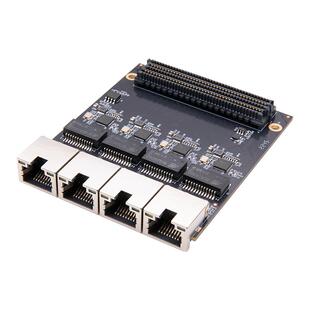 ALINX 4路PHY 1000M千兆以太网口模块LPC FMC子板子卡 FL2121