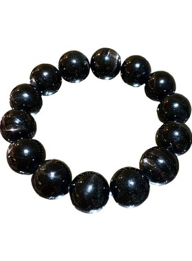 「黑金美学」原创财富金发晶手链