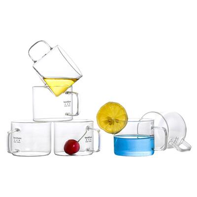 北大史玻璃茶杯小杯子小茶杯带把