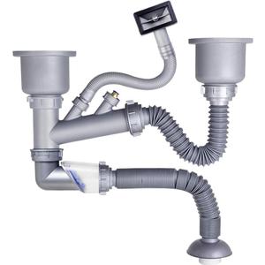 潜水艇洗菜盆下水管配件厨房排水管洗碗水槽下水器套装水池下水道