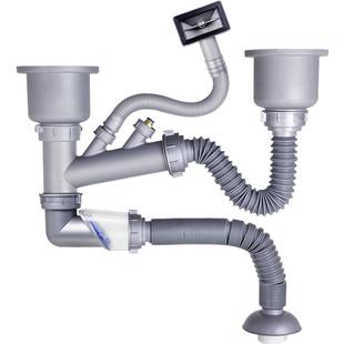 潜水艇洗菜盆下水管配件厨房排水管洗碗水槽下水器套装水池下水道