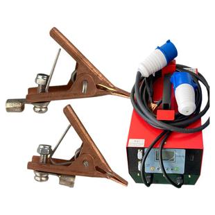 PE电熔机配件焊接插头铜头夹子耐用紫铜鳄鱼夹电熔焊机镊子尖嘴夹