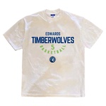 森林狼爱德华兹5号球衣篮球短袖T恤男潮牌300克重磅纯棉训练上衣