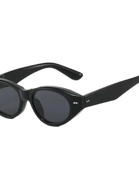 韩系小框猫眼防紫外线墨镜果冻色