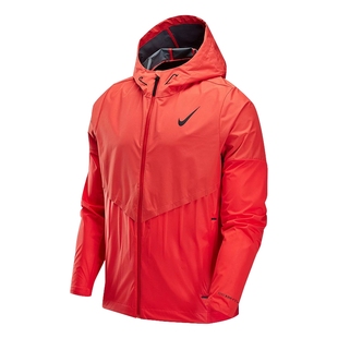 Nike耐克AEROSWIFT STORM-FIT男防风拒水跑步夹克红色FZ9040-696