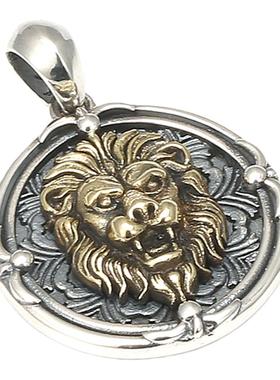 s925雄狮霸气欧美潮牌时尚吊坠