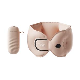 睡洞EVERYTHINK口袋充气u型枕颈枕飞机脖枕护颈按压式便携旅行枕