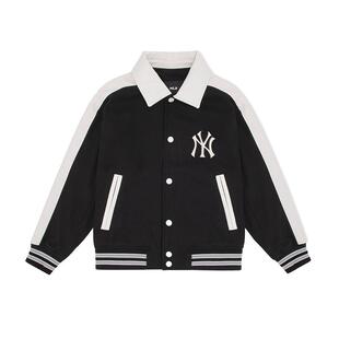 MLB官方 男女情侣学院风拼接撞色棒球服外套百搭春夏JPV12